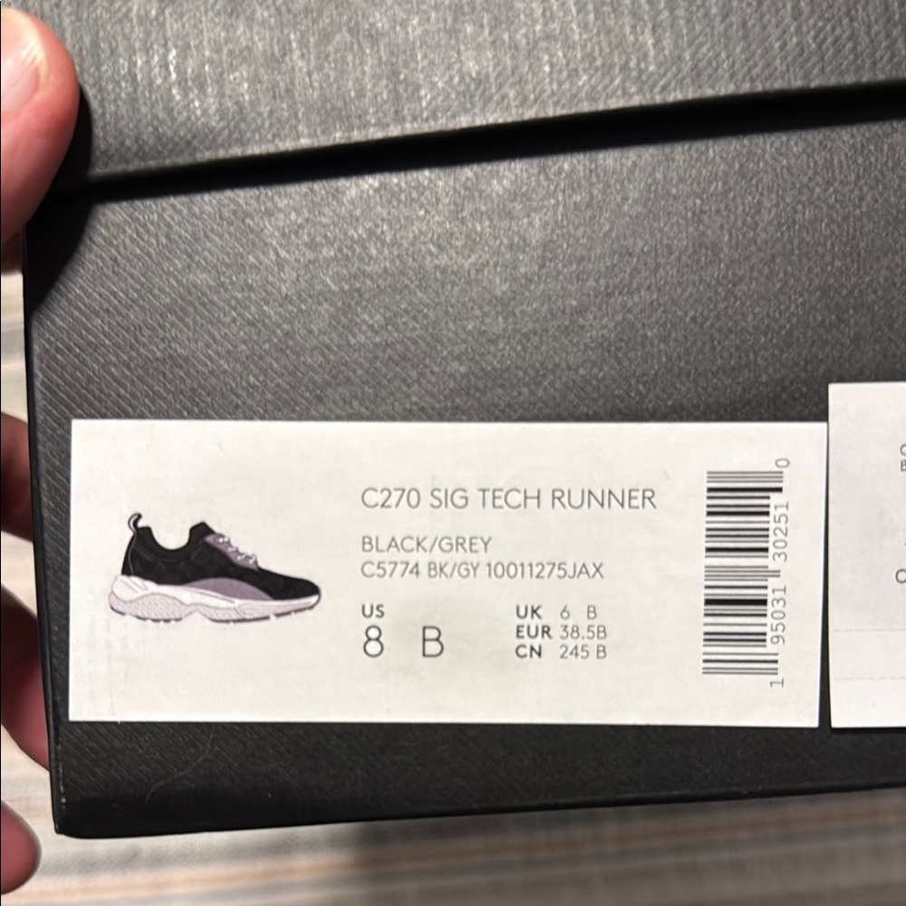 Coach Black and Gray Athletic Shoes - Picture 1 of 5